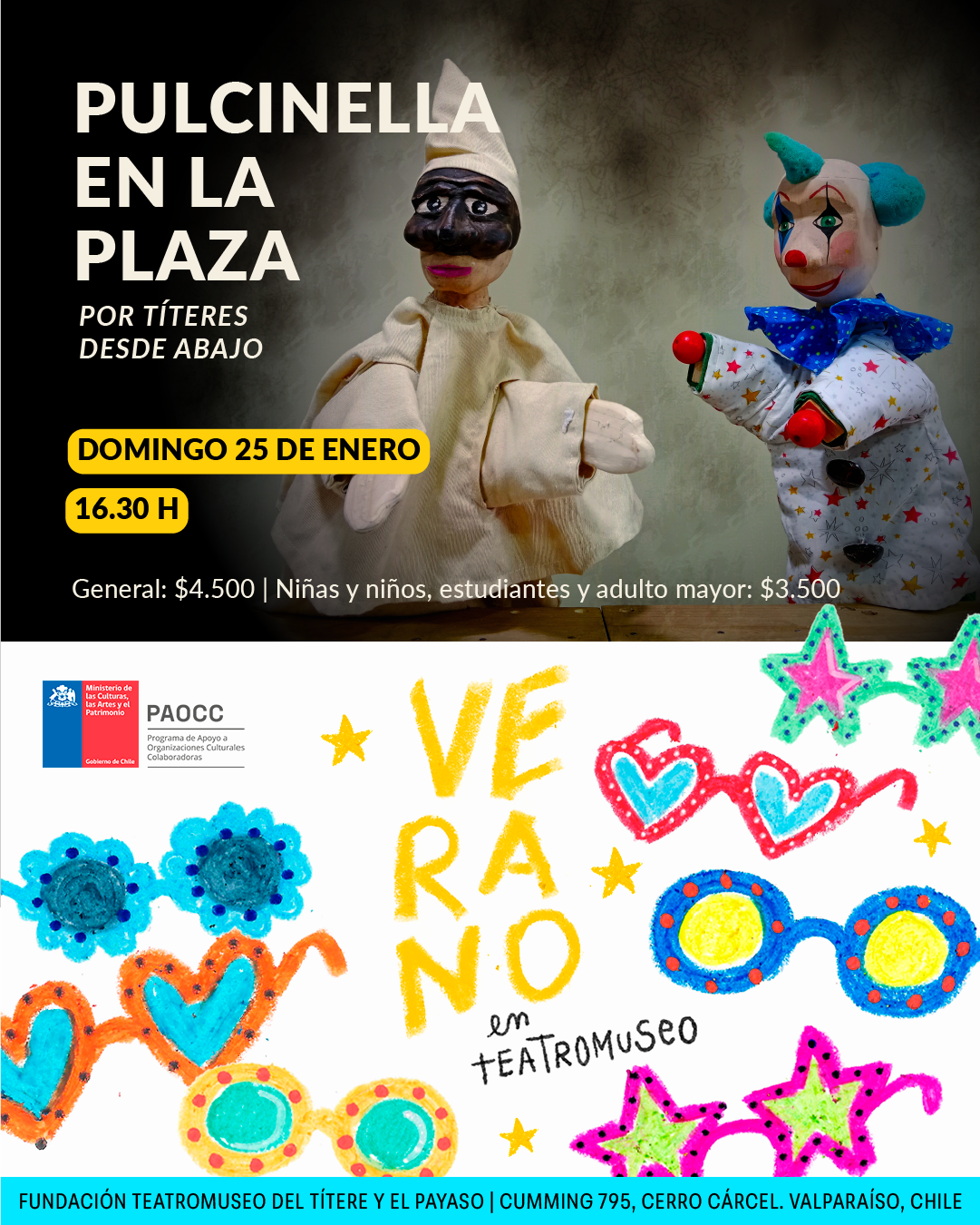 Pulcinella en la plaza